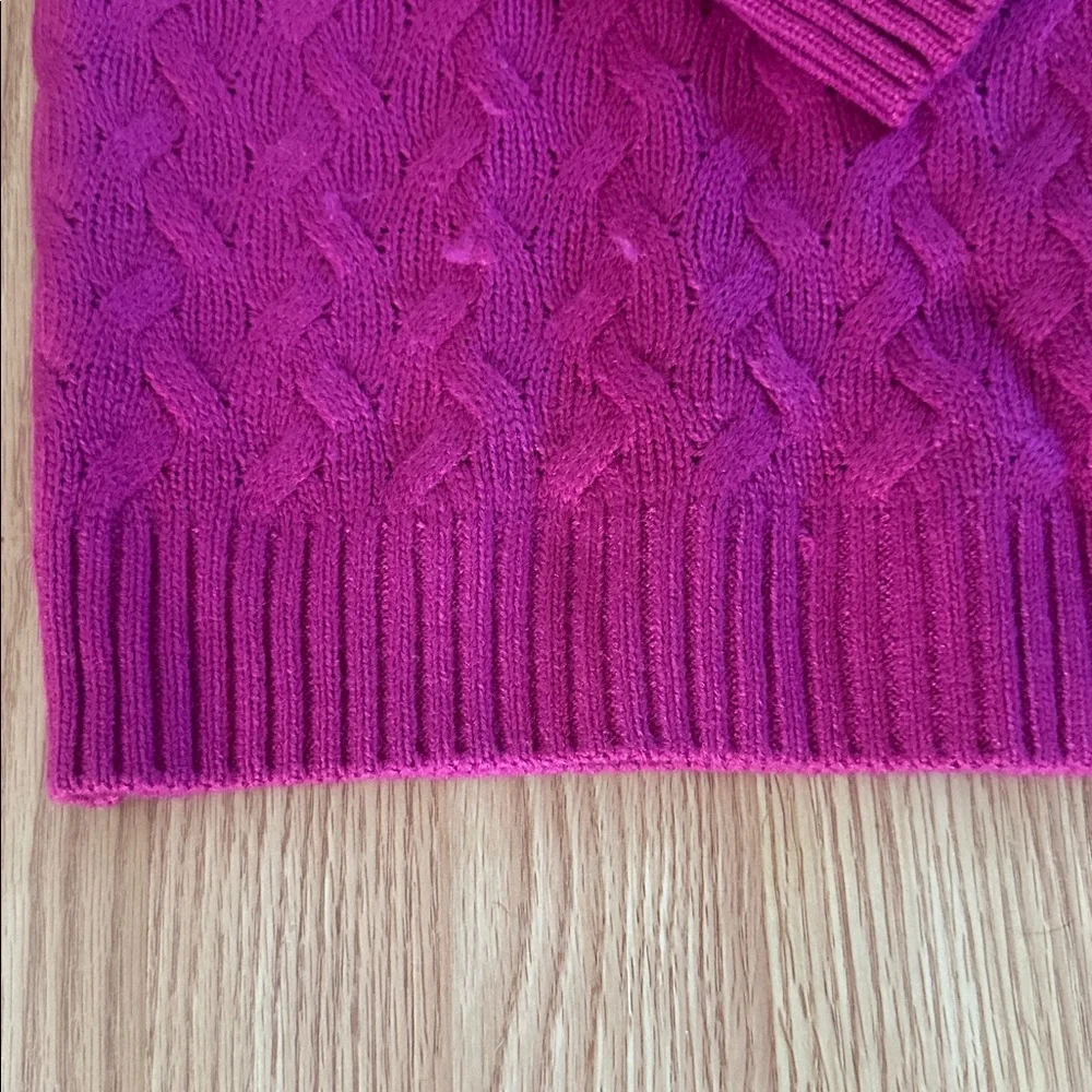 Pink Cable Knit Sweater National PXL - Picture 6 of 8